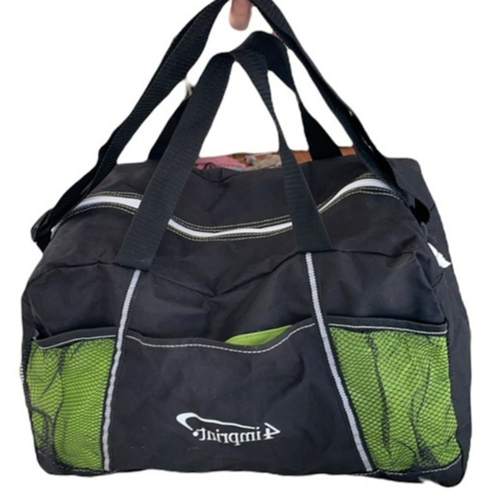Black and Green Men's Sports Bag